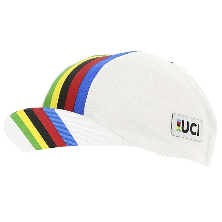 Santini UCI Rainbow Stripes Cycling Cap | The Bike Affair