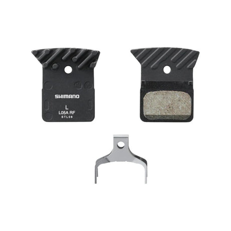 Shimano Disc Brake Pad L05A Resin w/Fin & Pad Spring | The Bike Affair