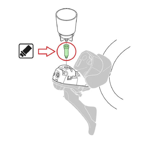 Shimano Dura - Ace ST - R9120 Funnel Adapter & O - ring | The Bike Affair