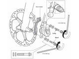 Shimano Mount Disc Brake Adapter For 180mm (SM - MA90 - F180P/P) | The Bike Affair