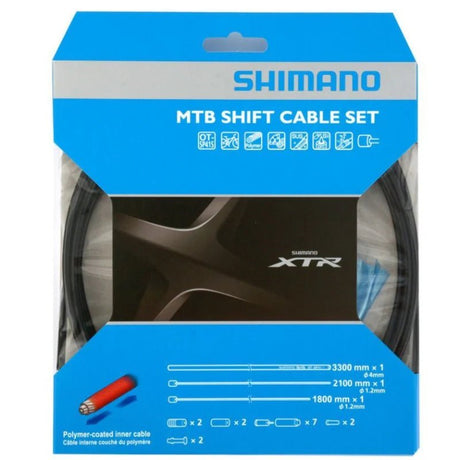 Shimano XTR Polymer Coated MTB Shift Cable Set For M9000 | The Bike Affair