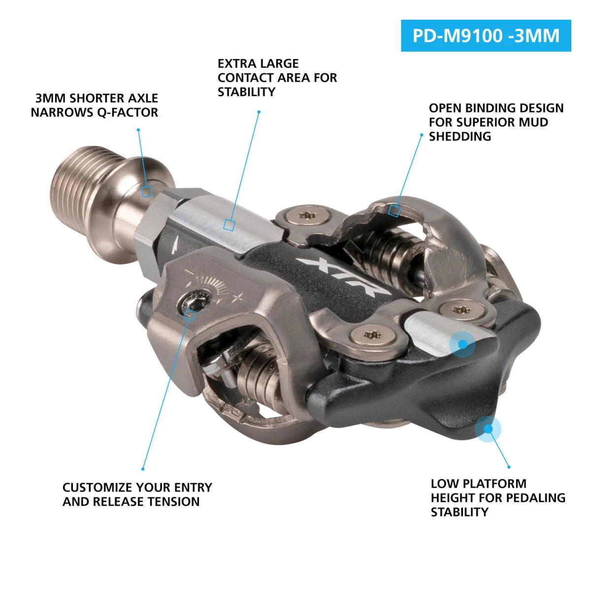 Shimano XTR XC PD - M9100 SPD Pedals | The Bike Affair