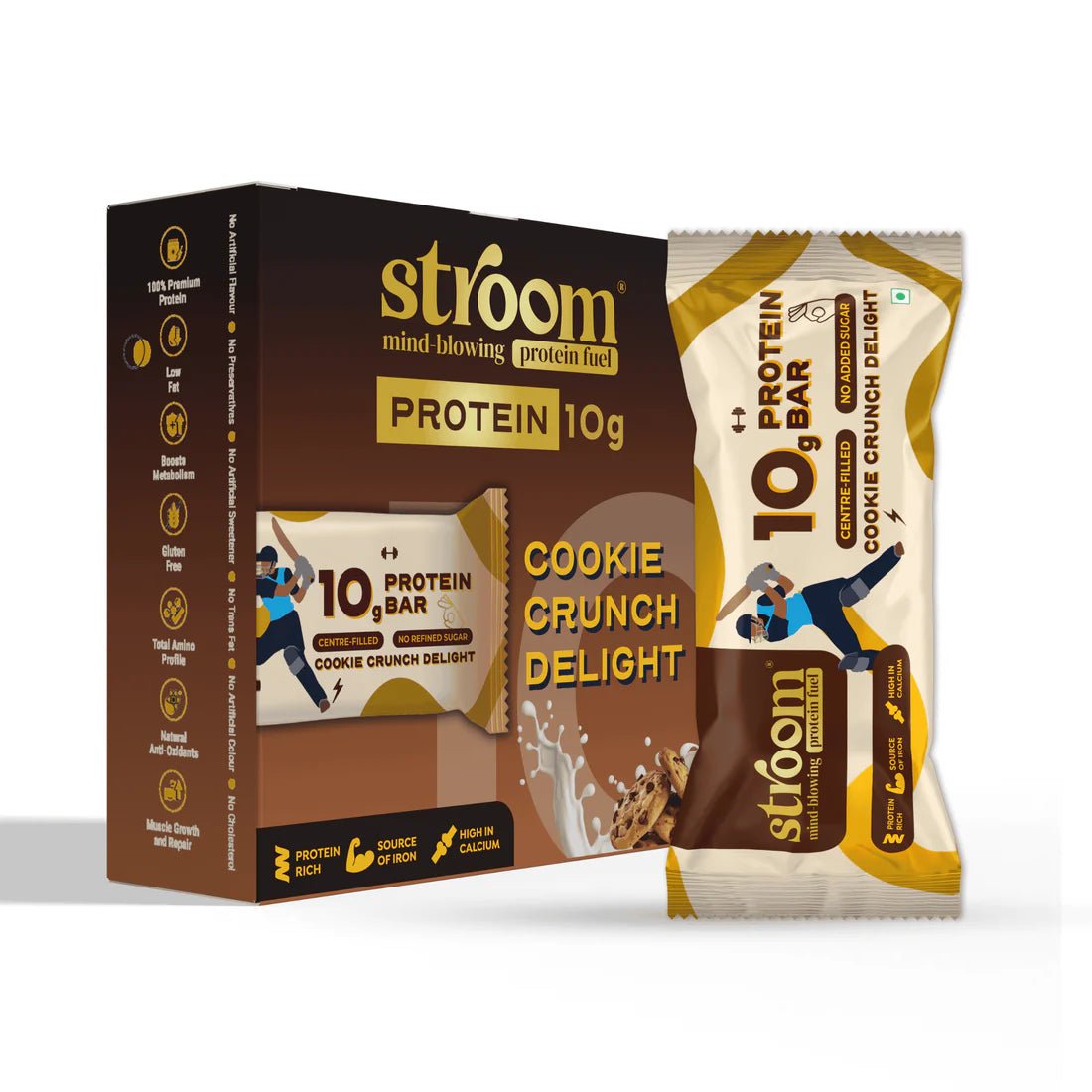 Stroom Centre Filled Protein Bars 10g | The Bike Affair