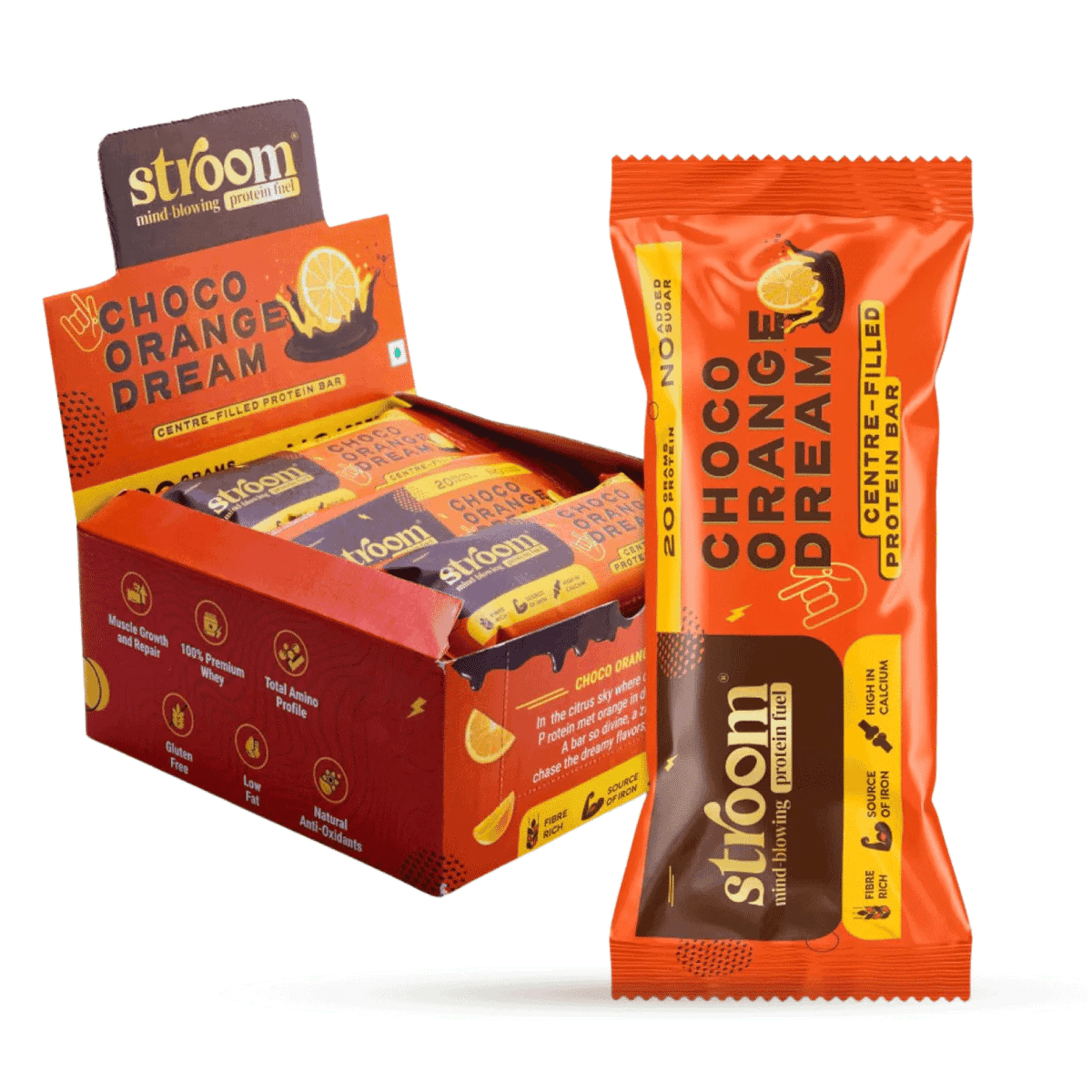 Stroom Centre Filled Protein Bars 20g | The Bike Affair