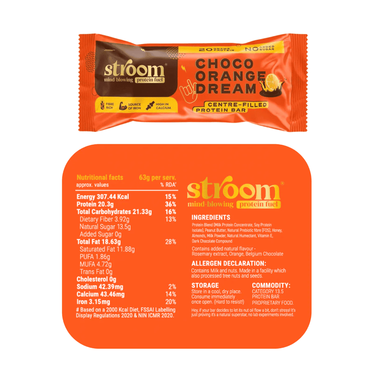 Stroom Centre Filled Protein Bars 20g | The Bike Affair