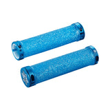 Supacaz Diamond Kush MTB Grips-Neon Blue | The Bike Affair