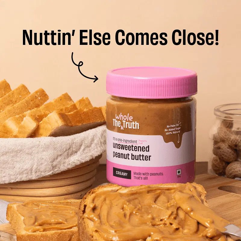 The Whole Truth Unsweetened Peanut Butter 325g | The Bike Affair