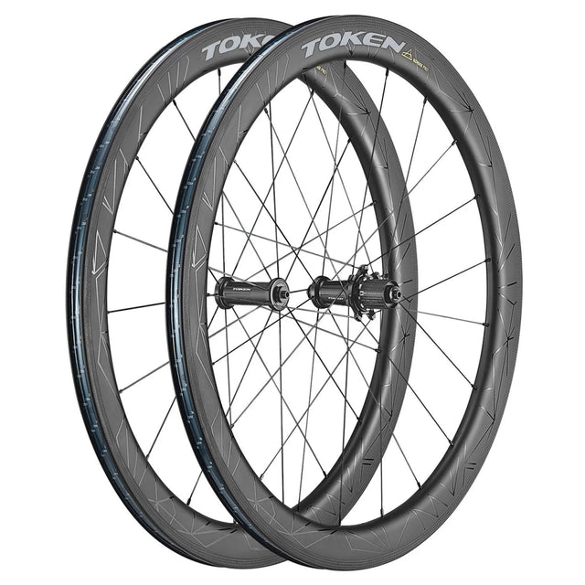 Token Konax Pro 52mm Tubless Sram/Shimano Carbon Rim Brake Wheelset | The Bike Affair