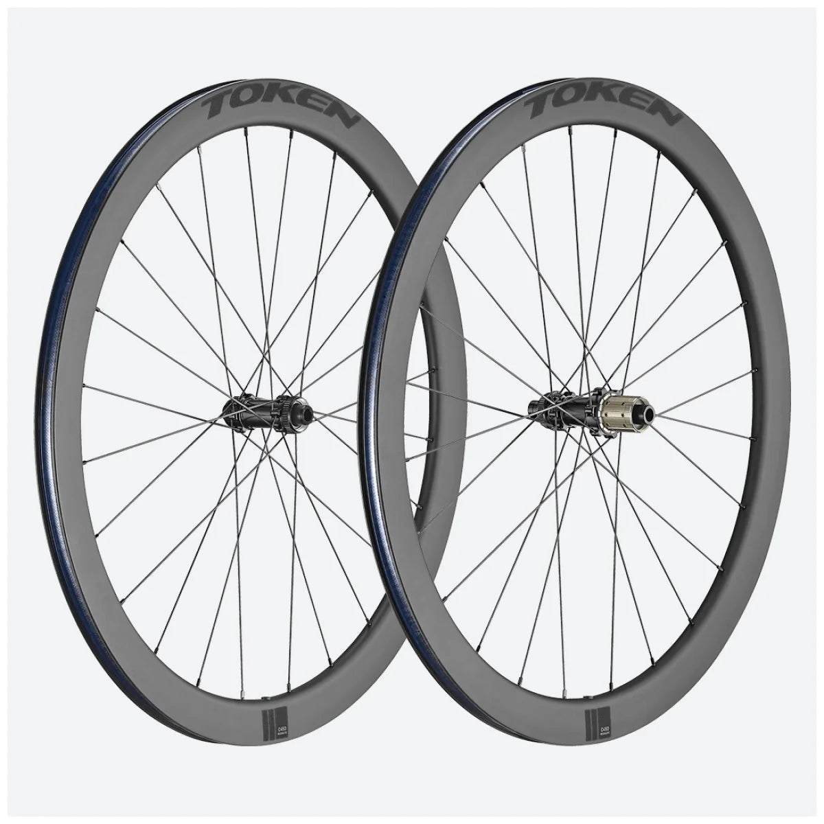 Token Resolute Full Carbon Clincher 45mm 11 Speed SRAM/Shimano Disc Brake Wheelset | The Bike Affair