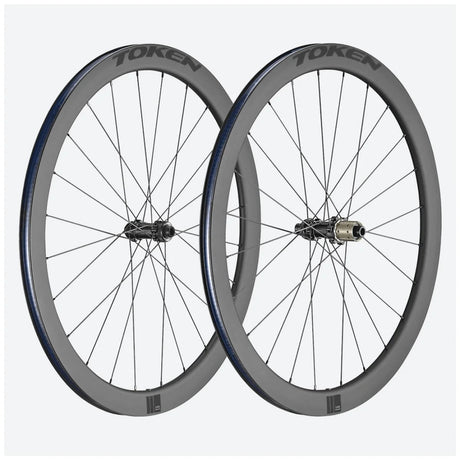 Token Resolute Full Carbon Clincher 45mm 11 Speed SRAM/Shimano Disc Brake Wheelset | The Bike Affair