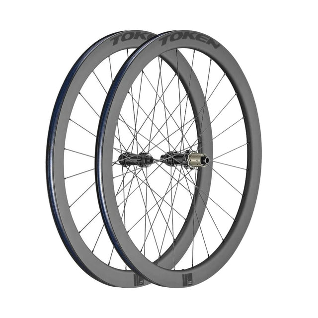 Token Resolute Full Carbon Clincher 45mm 11 Speed SRAM/Shimano Disc Brake Wheelset | The Bike Affair