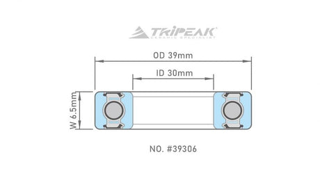 Tripeak #39306 Ceramic Hybrid Bearing G5 30x39x6.5mm | The Bike Affair