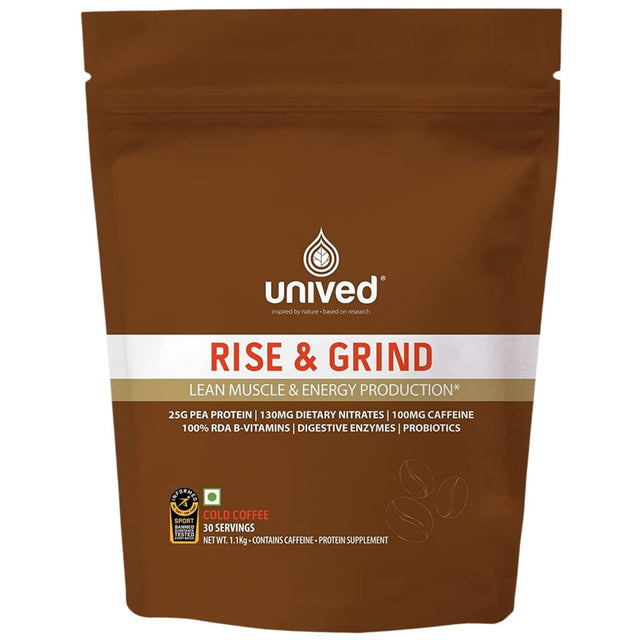 Unived Rise & Grind Protein - 30 Servings | The Bike Affair