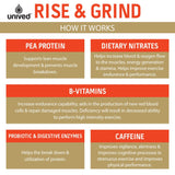 Unived Rise & Grind Protein - 30 Servings | The Bike Affair