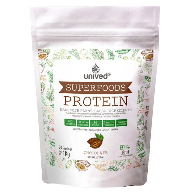 Unived Superfoods Protein Chocolate-30 Servings | The Bike Affair