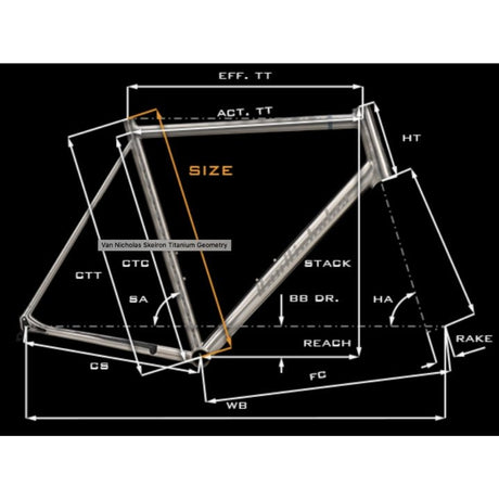 Van Nicholas Skeiron Titanium Road Disc Frameset | The Bike Affair