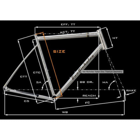 Van Nicholas Yukon Titanium Audax Disc Frameset | The Bike Affair