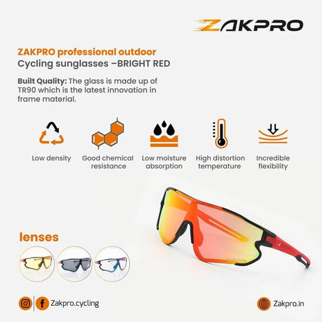 Zakpro Professional Sunglasses | The Bike Affair