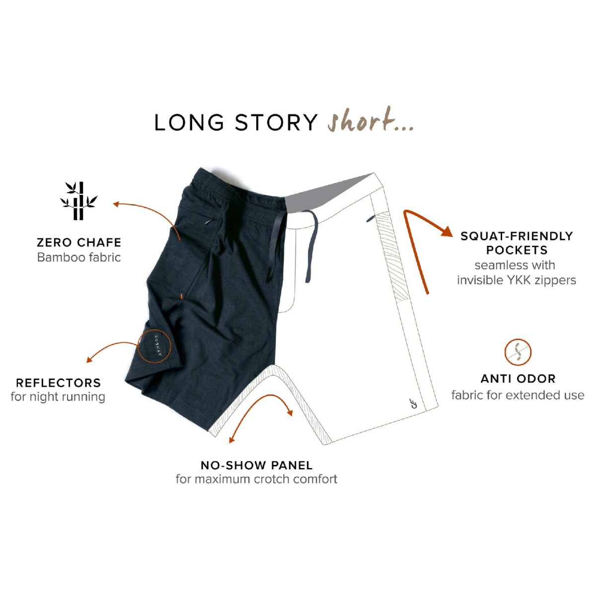 Athlos Men's Training Shorts | The Bike Affair