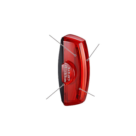 Cateye Rapid X2 Kinetic TL-LD710K Tail Light | The Bike Affair