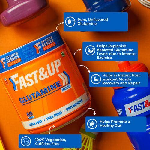 Fast&Up Glutamine Unflavoured | The Bike Affair