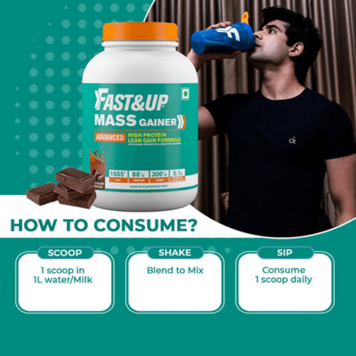 Fast&Up High Protein Mass Gainer | The Bike Affair