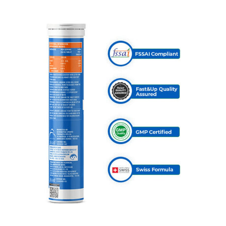 Fast&Up Pre-workout Supplement L-Arginine Orange - Tube of 20 | The Bike Affair