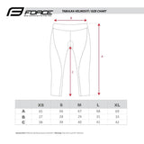 Force Lady 3/4 Black Shorts | The Bike Affair