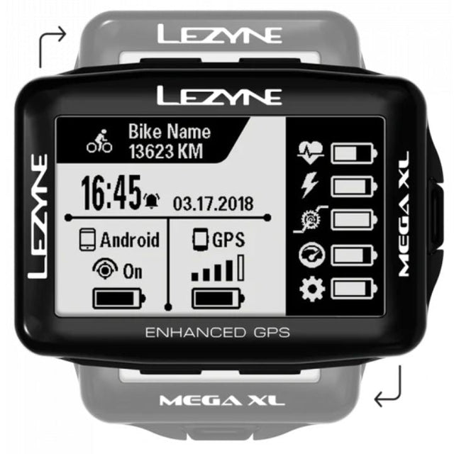 Lezyne Mega XL GPS Cyclo Computer | The Bike Affair