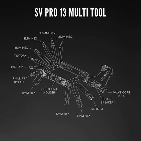 Lezyne SV PRO 13 Multi Tool Kit (13 Functions) | The Bike Affair